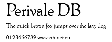 Perivale DB.ttf字體轉換器圖片
