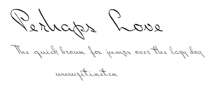 Perhaps Love.otf字體轉換器圖片