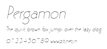 Pergamon.ttf字體轉換器圖片