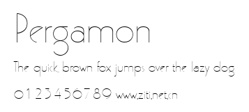 Pergamon.ttf字體轉換器圖片
