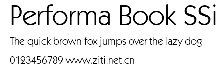 Performa Book SSi.ttf字體轉換器圖片