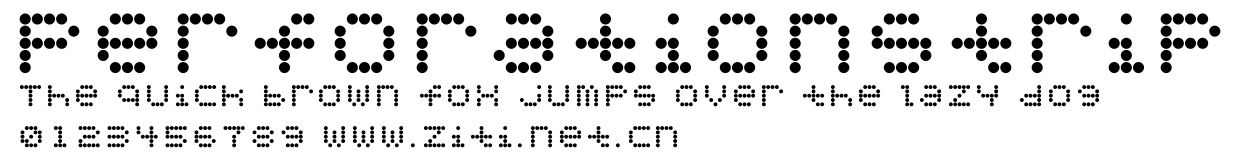 PerforationStrip.ttf字體轉換器圖片