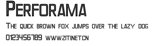 Perforama.otf字體轉換器圖片