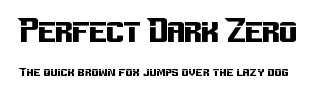 Perfect Dark Zero.ttf字體轉換器圖片