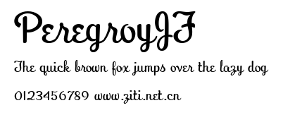 PeregroyJF.ttf字體轉換器圖片