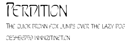 Perdition.ttf字體轉換器圖片