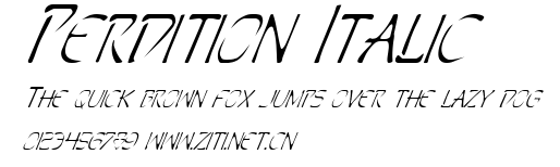 Perdition Italic.ttf字體轉換器圖片