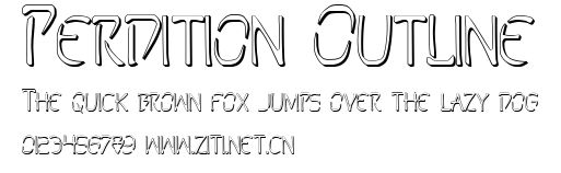 Perdition Outline.ttf字體轉換器圖片
