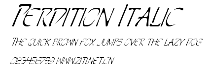 Perdition Italic.ttf字體轉換器圖片