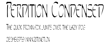 Perdition Condensed.ttf字體轉換器圖片