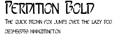 Perdition Bold.ttf字體轉換器圖片