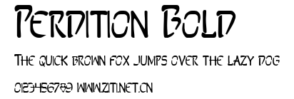 Perdition Bold.ttf字體轉換器圖片