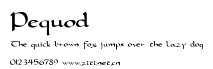 Pequod.ttf字體轉換器圖片