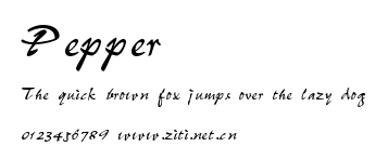 Pepper.ttf字體轉換器圖片