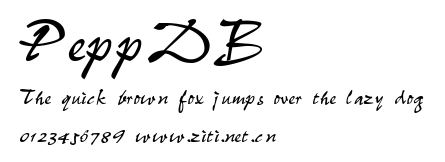 PeppDB.ttf字體轉換器圖片