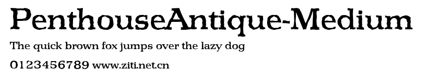PenthouseAntique-Medium.ttf字體轉換器圖片