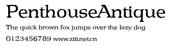 PenthouseAntique.ttf字體轉換器圖片