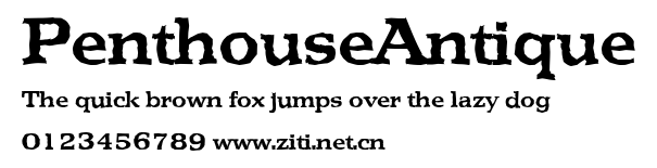 PenthouseAntique.ttf字體轉換器圖片