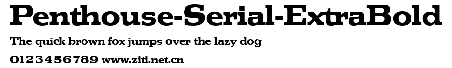 Penthouse-Serial-ExtraBold.ttf字體轉換器圖片