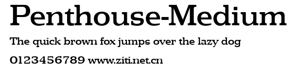 Penthouse-Medium.ttf字體轉換器圖片