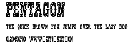 Pentagon.ttf字體轉換器圖片