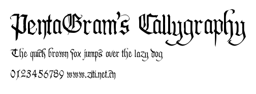 PentaGram’s Callygraphy.ttf字體轉換器圖片