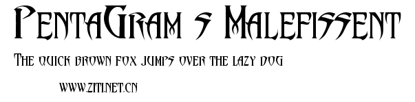 PentaGram’s Malefissent.ttf字體轉換器圖片