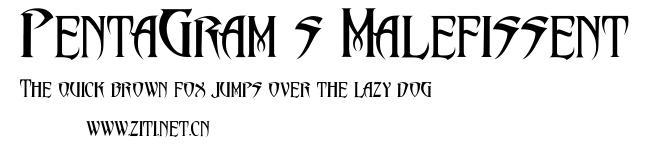PentaGram’s Malefissent.ttf字體轉換器圖片