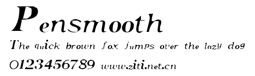 Pensmooth.ttf字體轉換器圖片