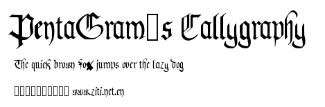 PentaGram’s Callygraphy.ttf字體轉換器圖片