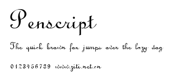 Penscript.ttf字體轉換器圖片