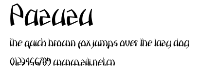 Pazuzu.otf字體轉換器圖片