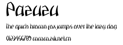 Pazuzu.ttf字體轉換器圖片