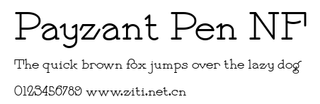 Payzant Pen NF.ttf字體轉換器圖片