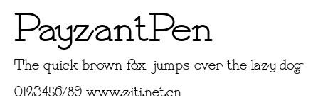 PayzantPen.ttf字體轉換器圖片