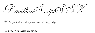 PavillionScriptSSK.ttf字體轉換器圖片