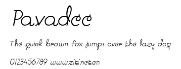 Pavadee.ttf