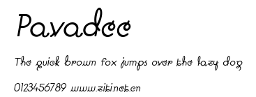 Pavadee.ttf字體轉換器圖片