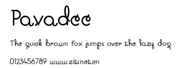 Pavadee.ttf字體轉換器圖片