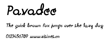 Pavadee.ttf字體轉換器圖片