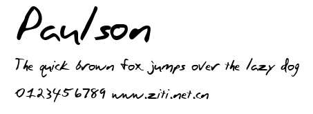 Paulson.ttf字體轉換器圖片