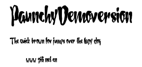 PaunchyDemoversion.ttf