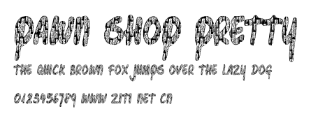 Pawn Shop Pretty.ttf字體轉換器圖片