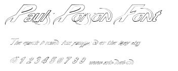 Pauls Poison Font.ttf字體轉換器圖片