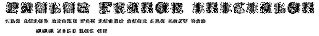 Paulus Franck Initialen.ttf字體轉換器圖片