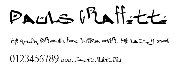 Pauls Graffitti.ttf字體轉換器圖片