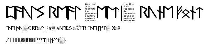 Pauls Real Celtic Rune Font.ttf字體轉換器圖片