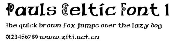 Pauls Celtic Font 1.ttf字體轉換器圖片