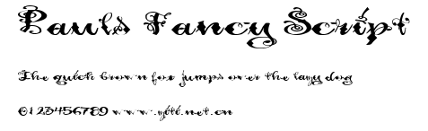 Pauls Fancy Script.ttf字體轉換器圖片