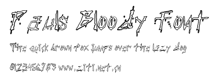 Pauls Bloody Font.ttf字體轉換器圖片